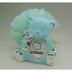 Cadre photo ours avec dragees 