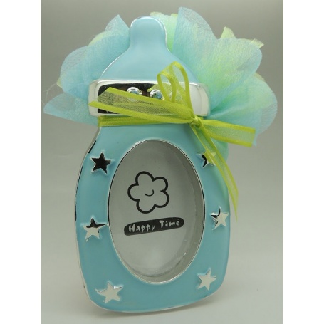 Cadre photo Bibron avec dragées -Bleu