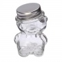 CONTENANT- À -DRAGÉES - EN -VERRE- OURSON