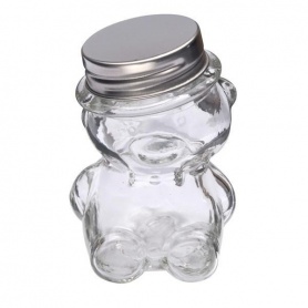 CONTENANT À DRAGÉES EN VERRE OURSON